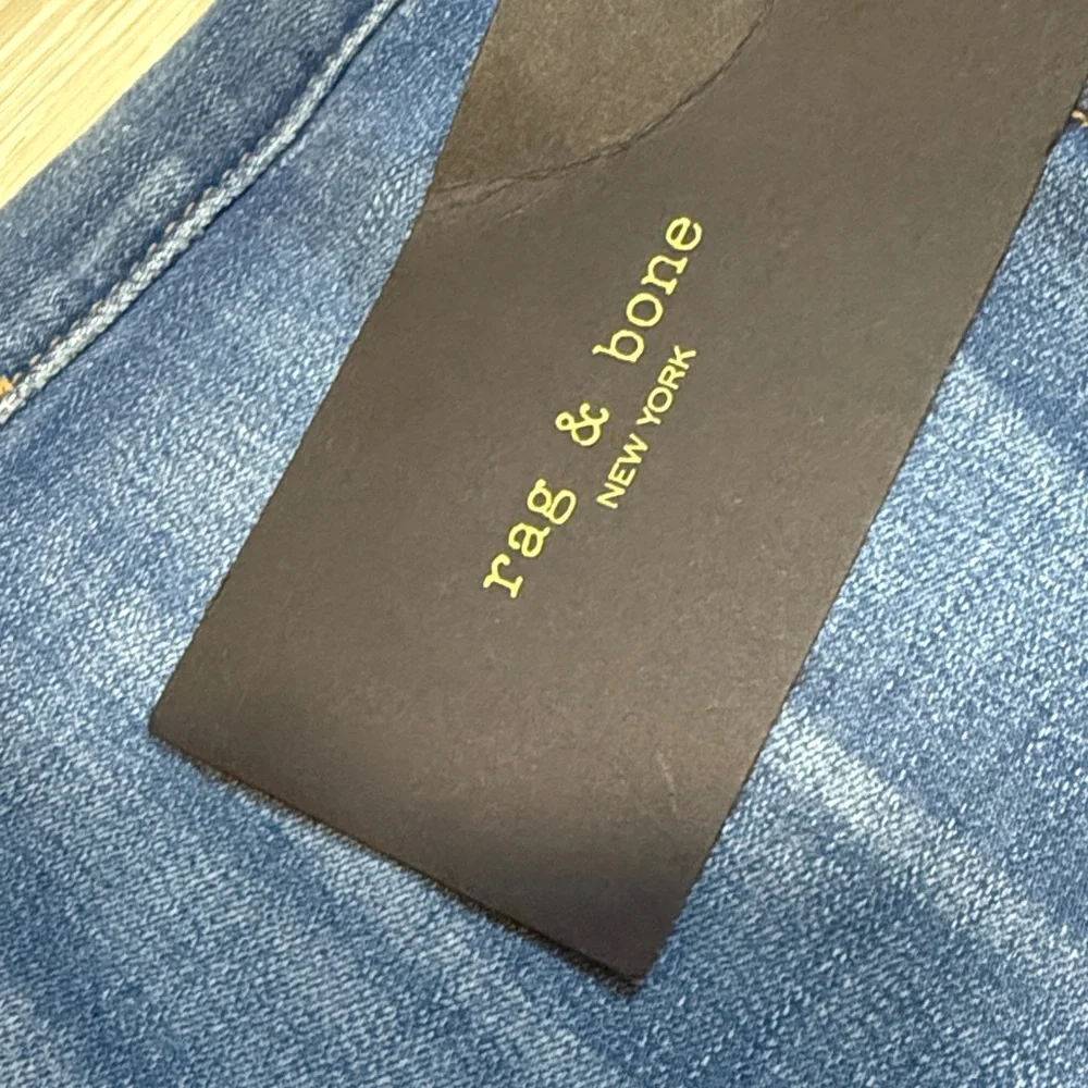 Rag & Bone Cate Mid-Rise Distressed Blue Ankle Skinny Jeans NEW - Picture 3 of 12